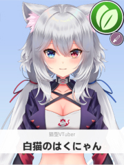 白猫のはくにゃん | 猫型VTuber 【ぶいちゅ～バトル参加者】